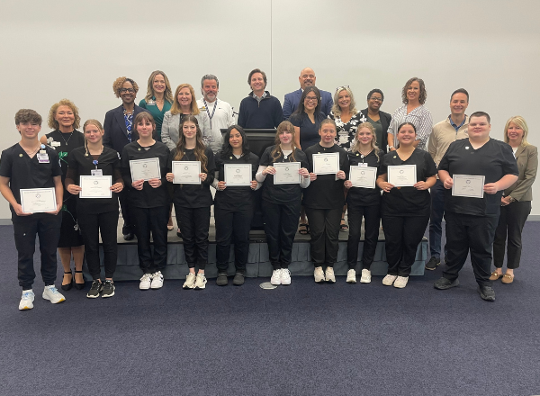 Students in the Alliance for Healthcare Education who earned their CNA certification